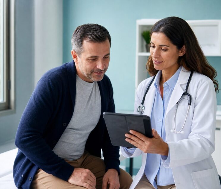 Doctor discussing a reconstructive treatment plan with a patient at Ethos Hospital, Kota