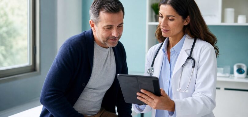 Doctor discussing a reconstructive treatment plan with a patient at Ethos Hospital, Kota