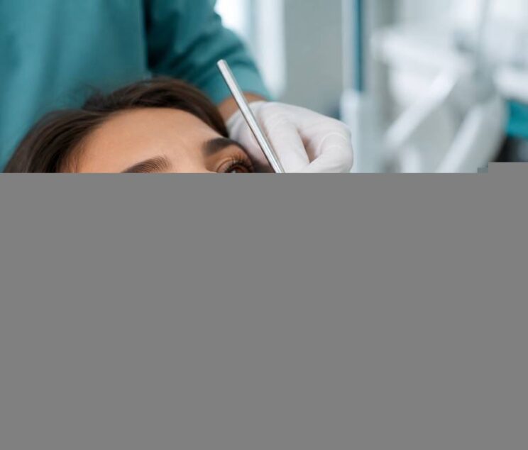 Dentist examining a patient's teeth at Ethos Hospital, Kota